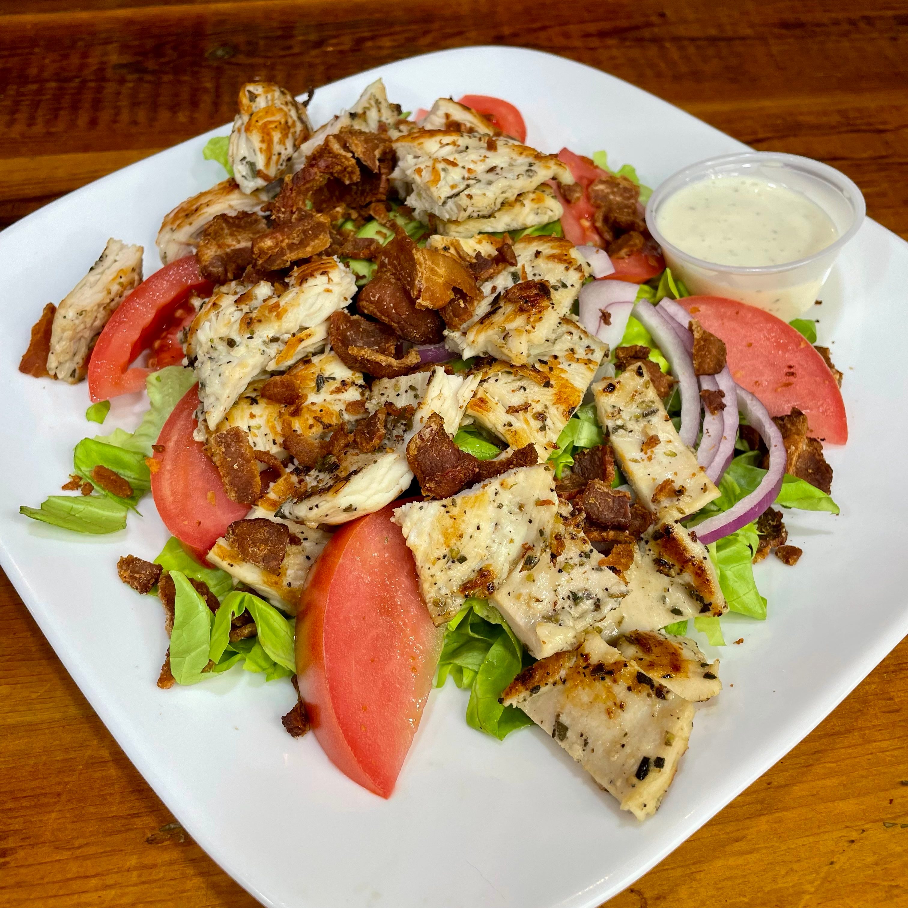 Bacon Chicken Ranch Salad.
