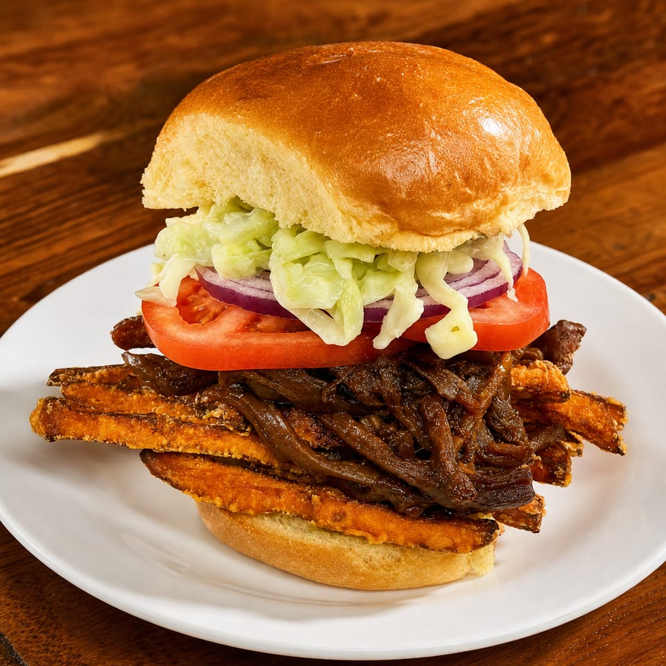 Vegan Pulled Portobello.